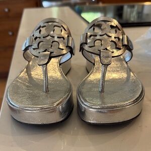 Tory Burch Silver Women's Sandals